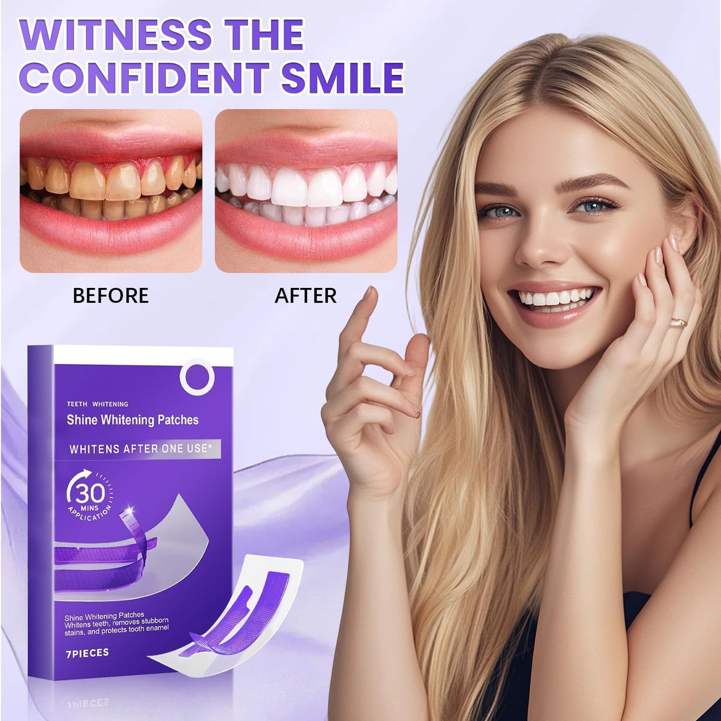LumiViolet™ - Instant Teeth Brightening Strips - 1 pack (7strips)