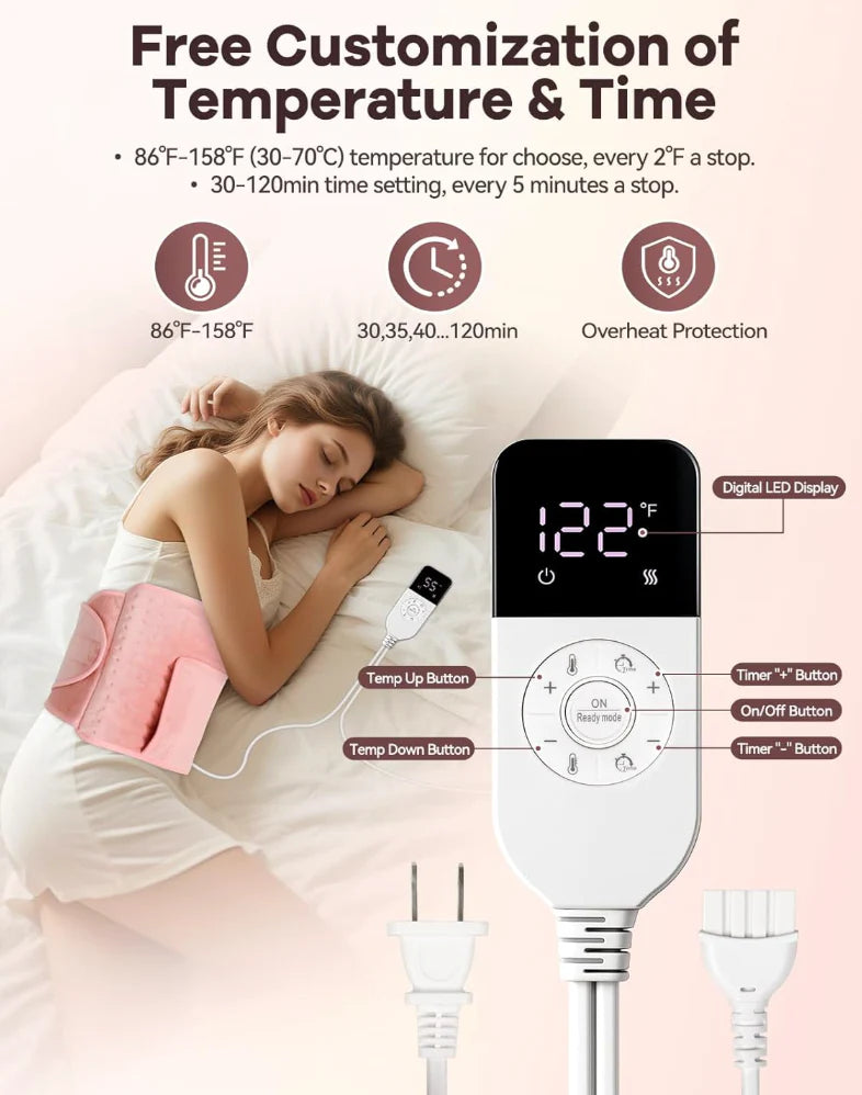 CozyFlow™ — Smart Menstrual Heating Pad Belt
